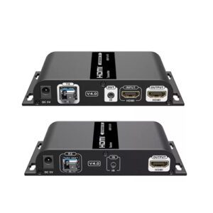 ADAPTADOR KIT EXTENSION ACTIVO HDMI CON FIBRA OPTICA HASTA 40km, INCLUYE TX+RX