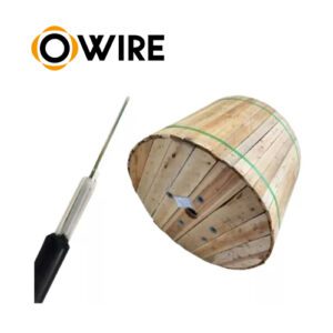 FIBRA OPTICA MINI ADSS (ASU) OWIRE SM 6 HILOS EXTERIOR HDPE 0.7mm G.652D w/2 FRP SPAN 100m 4km.