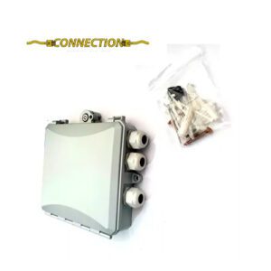CAJA TERMINAL DE FIBRA OPTICA NAP DE 12 PUERTOS + 12 TUBILLOS OUTDOOR