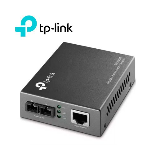 CONVERTIDOR DE MEDIO TPLINK MC200CM GIGABIT FIBRA OPTICA MULTIMODO CONECTOR SC
