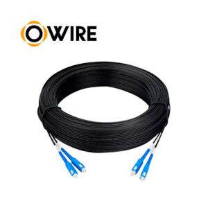 PATCH CORD DE FIBRA OWIRE DROP SM SC-UPC A SC-UPC DUPLEX LSZH 9/125um 100mts. OUTDOOR