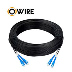 PATCH CORD DE FIBRA OWIRE DROP SM SC-UPC A SC-UPC DUPLEX LSZH 9/125um 50mts. OUTDOOR