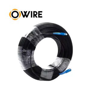 PATCH CORD DE FIBRA OWIRE DROP SM SC-UPC A SC-UPC SIMPLEX LSZH 9/125um 80mts. OUTDOOR