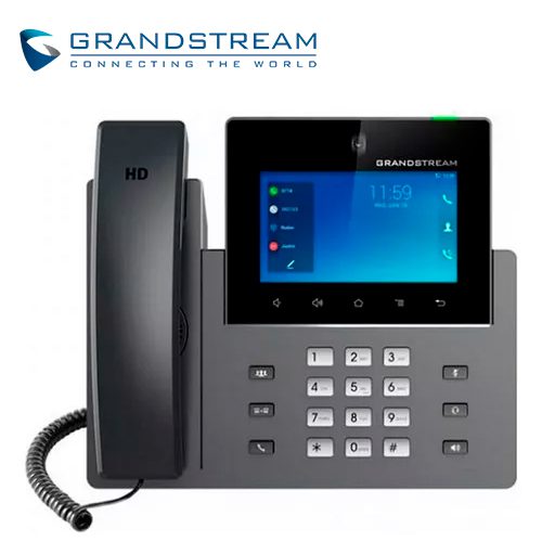 VIDEOTELEFONO IP GRANDSTREAM GXV3450 PARA VoIP 16 CUENTAS SIP CON DOS PUERTOS GIGABIT PoE+ WIFI BT USB PANTALLA LCD TOUCH