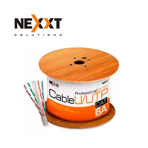 ROLLO DE CABLE F/UTP NEXXT AB356NXT07 CATEGORIA 6 EXTERIOR BLINDADO 305M NEGRO