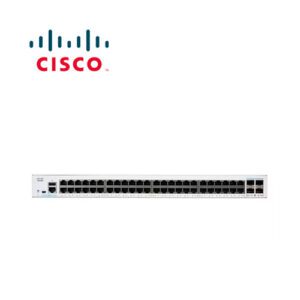 SWITCH CISCO BUSSINESS CBS250-48P-4G-NA ADMINISTRABLE L3 DE 48 PUERTOS GIGABIT 10/100/1000 POE+ 370W + 4 PUERTOS SFP RACKEABLE