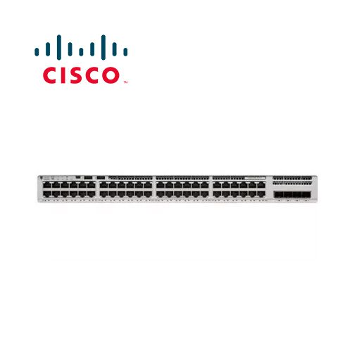 SWITCH CISCO CATALYST C9200L-48T-4G-E ADMINISTRABLE L3 DE 48 PUERTOS 10/100/1000 + 4 PUERTOS GIGABIT SFP