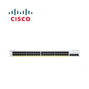 SWITCH CISCO CBS220-48P-4G-NA ADMINISTRABLE L2 DE 48 PUERTOS GIGABIT 10/100/1000 PoE+ 382W + 4 PUERTOS SFP RACKEABLE