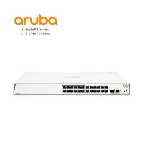 SWITCH HPE ARUBA Jl813A INSTANT ON 1830-24G ADMINISTRABLE L2 DE 24 PUERTOS GIGABIT 10/100/1000 12 PUERTOS POE + 195W 2 PUERTOS SFP RACKEABLE.