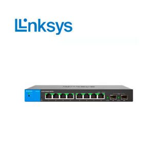 SWITCH LINKSYS LGS310MPC ADMINISTRABLE L3 DE 8 PUERTOS GIGABIT 10/100/1000 PoE+ 110W + 2 PUERTOS SFP