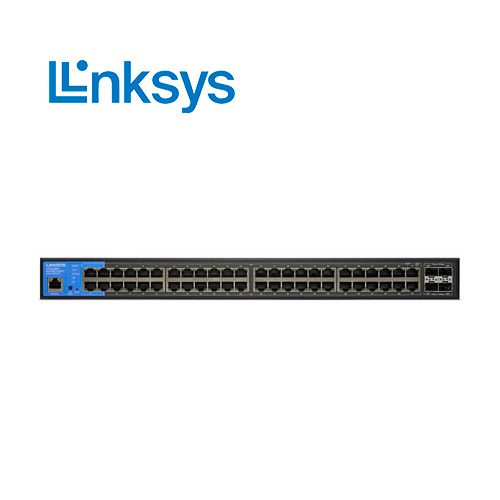 SWITCH LINKSYS LGS352MPC ADMINISTRABLE L3 DE 48 PUERTOS GIGABIT 10/100/1000 PoE+ 740W + 4x10 GIGABIT SFP