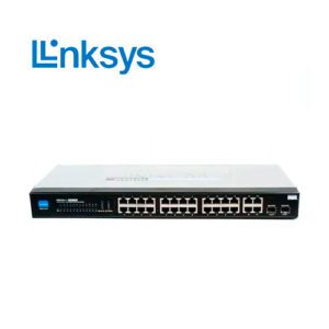 SWITCH LINKSYS SRW224G4-K9-NA ADMINISTRABLE L3 DE 24 PUERTOS + 4 PUERTOS GIGABIT O 2 SFP RACKEABLE