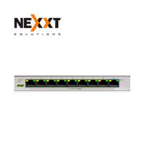 SWITCH NEXXT VERTEX NSW-V900P DE 9 PUERTOS GIGABIT 10/100/1000 CON 8 PUERTOS PoE+ 65W