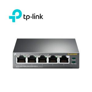 SWITCH TP-LINK TL-SG1005P DE 5 PUERTOS GIGABIT 10/100/1000 CON 4 PUERTOS PoE
