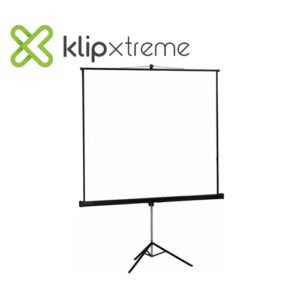 PANTALLA DE PROYECCIÓN KLIP XTREME KPS-102B CON TRIPODE MANUAL PLEGABLE 172 x 130cm (86 PULGADAS)