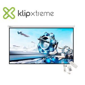 PANTALLA DE PROYECCION ELECTRICA KLIP XTREME KPS-513 270 x 176cm 120" PLEGABLE CONTROL REMOTO
