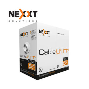 ROLLO DE CABLE U/UTP NEXXT AB355NXT41 CMX GRIS 25AWG CAT5E 100 mts. CAJA