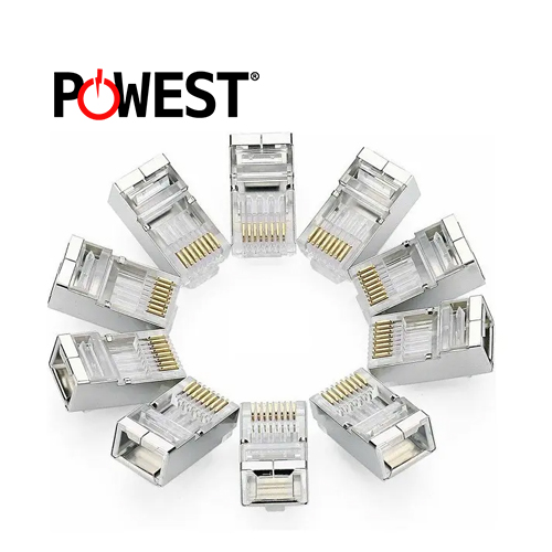 CONECTORES PLUG RJ45 POWEST NRJ6AF-3606 BLINDADOS CAT6A